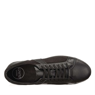Costo shoes49-50 NumaralarB6166 Siyah Özel Seri 4 Mevsim Kauçuk Rahat Taban Büyük Numara Erkek Ayakkabı 