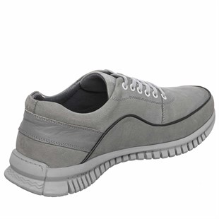 Costo shoes49-50 NumaralarGG1318 Gri Dana Nubuk Kauçuk Taban Rahat Geniş Kalıp Büyük Numara 4 Mevsim Erkek Ayakkabısı