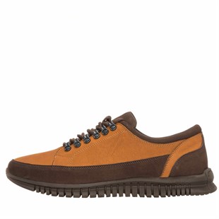 Costo shoes49-50 NumaralarYNS4001 Tarçın Kahve dana Nubuk Kauçuk tabanlı Rahat Geniş Kalıp Özel Seri  Büyük Numara Erkek Ayakkabısı