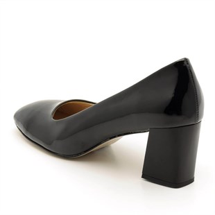 Costo shoes5 Pont2018 Siyah Rugan Büyük Numara Kadın Ayakkabı