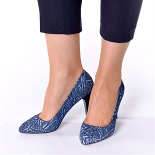 Costo shoesAbiye ve Topuklu Modellerimiz1071 Kot Büyük Numara Kadın Ayakkabıları