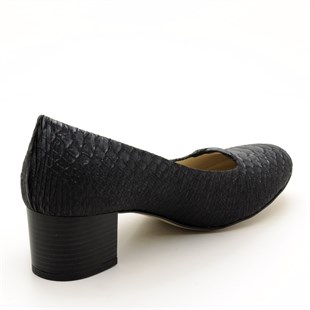 Costo shoesAbiye ve Topuklu Modellerimiz1453 Siyah Gri Büyük Numara Kadın Ayakkabısı