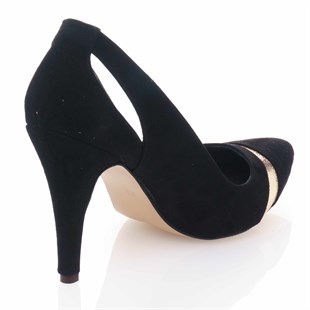 Costo shoesAbiye ve Topuklu Modellerimiz190327 Siyah Büyük Numara Kadın Ayakkabı