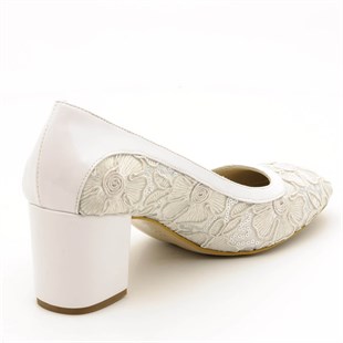 Costo shoesAbiye ve Topuklu Modellerimiz1924 Beyaz Büyük Numara Bayan Ayakkabıları