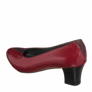 Costo shoesAbiye ve Topuklu ModellerimizKDR1019 Bordo Büyük Numara Kadın Ayakkabısı Rahat Geniş Kalıp Yeni Sezon