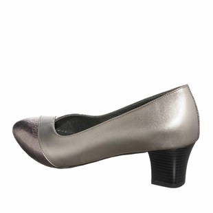 Costo shoesAbiye ve Topuklu ModellerimizKDR1717 Bronze Özel Seri Rahat Kalıp Büyük Numara Kadın Ayakkabı