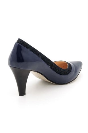 KT CollectionsAbiye ve Topuklu ModellerimizKT-1412-Lacivert Büyük Numara Kadın Ayakkabıları