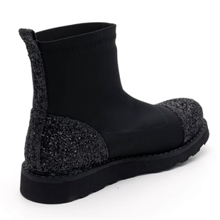 Costo shoesBot ve Çizme Modellerimiz19273 Siyah strech kumaş Büyük Numara Bayan Ayakkabı