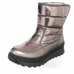 Costo shoesBot ve Çizme ModellerimizBT233 Bronze Cırtlı Rahat Geniş Kalıp Büyük Numara Kürklü Bot