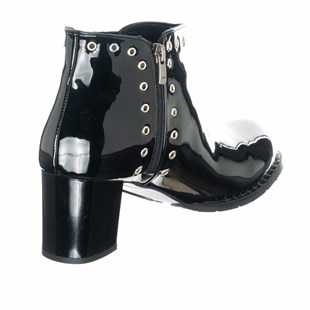 Costo shoesBot ve Çizme ModellerimizK268-1 Siyah Rugan Kadın Büyük Numara Bot 