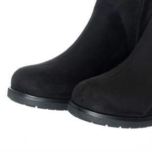 Costo shoesBot ve Çizme ModellerimizK418 Siyah süet Yeni sezon büyük numara Kadın botlar