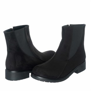 Costo shoesBot ve Çizme ModellerimizK418 Siyah süet Yeni sezon büyük numara Kadın botlar