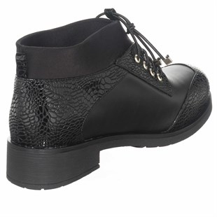 Costo shoesBot ve Çizme ModellerimizK911 siyah Rahat geniş Kalıp Streçli Kadın Bot 