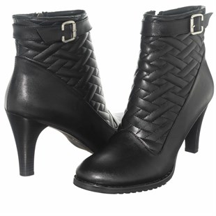 Costo shoesBot ve Çizme ModellerimizK915 siyah Kapitone Büyük Numara Kadın Bot Özel Seri Rahat Geniş Kalıp 11 pont