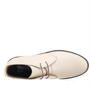 Costo shoesBot ve Çizmeler45 - 46 - 47 - 48 -49 - 50 Numaralarda  HB1018 Bej Termo Taban Büyük Numara Dana Derisi Rahat Geniş Kalıp Üst Kalite Erkek Bot