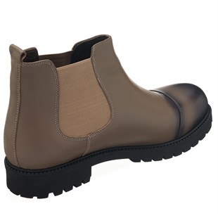 Costo shoesBot ve Çizmeler45 - 46 - 47 - 48 -49 - 50  GG1284 Vizon Deri  Büyük Numara Dana Derisi Rahat Geniş Kalıp Erkek Bot