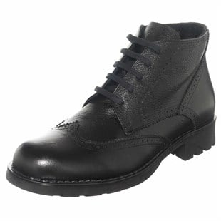Costo shoesBot ve ÇizmelerF1923 Siyah Deri Büyük Numara Üst Kalite Bot