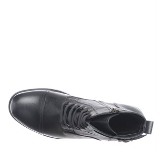 Costo shoesBot ve ÇizmelerF703 Siyah Deri Üst Kalite Büyük Numara Bot