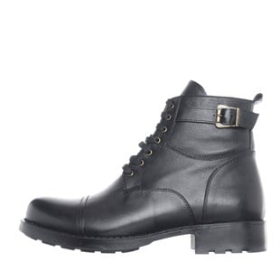 Costo shoesBot ve ÇizmelerF703 Siyah Deri Üst Kalite Büyük Numara Bot