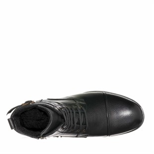 Costo shoesBot ve ÇizmelerF703 Siyah Deri Üst Kalite Büyük Numara Bot