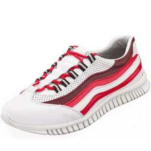 Costo shoesDeri Spor Ayakkabılar45 - 46 - 47 - 48 -49 - 50 Amex Beyaz Büyük Numara Dana Derisi Rahat Geniş Kalıp Erkek Vip Spor Ayakkabı