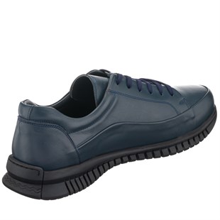 Costo shoesDeri Spor Ayakkabılar45 - 46 - 47 - 48 -49 - 50 G1053461 Lacivert  Kauçuk Taban Büyük Numara Dana Derisi Rahat Geniş Kalıp Erkek Vip Spor Ayakkabı