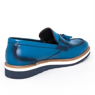 iriadamFırsat Ürünleri4341 Mavi Erkek Büyük Numara Loafer Ayakkabı