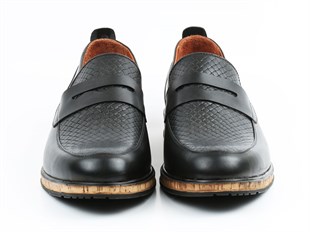 iriadamGündelik Modeller1911-095 Siyah Büyük Numara Erkek Ayakkabı