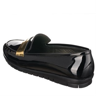 Costo shoesGündelik ve Rahat Modeller41,42,43,44 Siyah Rugan Şık Rahat Kullanıma Uygun Konfort Büyük Numara Kadın Ayakkabı