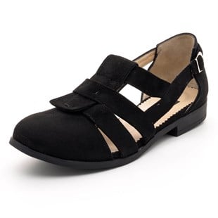 Costo shoesGündelik ve Rahat Modeller6259 Siyah Suet Büyük Numara Bayan Ayakkabı