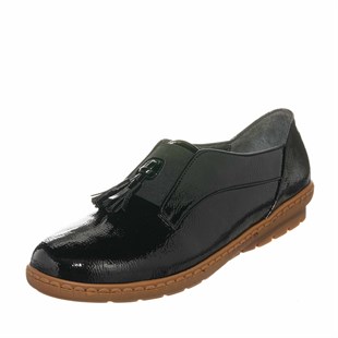 Costo shoesGündelik ve Rahat ModellerDRL4141 Siyah Büyük Numara Babet Aayakkabı Rahat Geniş Kalıp Kauçuk Taban