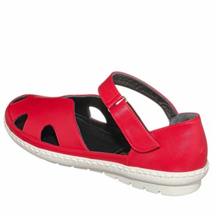 Costo shoesGündelik ve Rahat ModellerDRL7088 Kırmızı Büyük Numara Gündelik Rahat Geniş Kalıp Büyük Numara Ayakkabı Babet