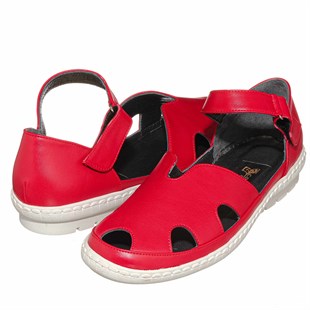 Costo shoesGündelik ve Rahat ModellerDRL7088 Kırmızı Büyük Numara Gündelik Rahat Geniş Kalıp Büyük Numara Ayakkabı Babet