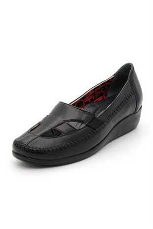 Gündelik ve Rahat ModellerZ 10 Siyah Büyük Numara Gündelik Kadın Ayakkabısı