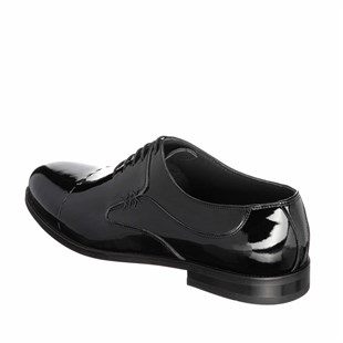 Costo shoesKlasik ModellerCS1365 Siyah Rugan Üst Kalite Büyük Numara Erkek Klasik Ayakkabı Rahat Geniş Kalıp 