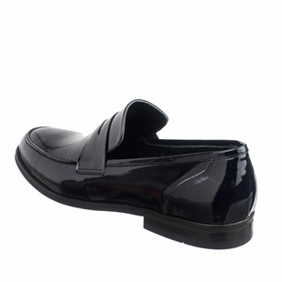 Costo shoesKlasik ModellerUs 190511 Koyu Lacivert Rugan Üst Kalite Büyük Numara Erkek Ayakkabısı