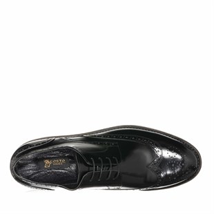 Costo shoesKlasik ModellerUS4297 Siyah Açma Deri Vip Erkek Ayakkabısı Hafif Eva Taban Üst Kalite