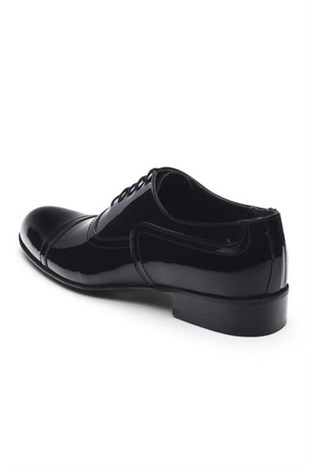 CRS CarissaRugan Modeller9011 Siyah Rugan Büyük Numara Erkek Ayakkabı