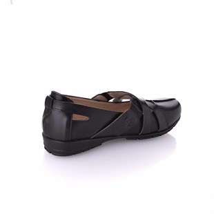 Costo shoesTerlik Sandalet ve Babet ModellerimizC1347 Siyah Analin Büyük Numara Bayan Ayakkabı