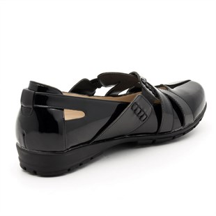 Marcia ComfortTerlik Sandalet ve Babet ModellerimizC1347 Siyah Büyük Numara Bayan Ayakkabı