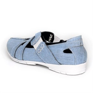 Costo shoesTerlik Sandalet ve Babet ModellerimizKT347 Mavi Büyük Numara Bayan Ayakkabı