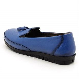 Terlik Sandalet ve Babet ModellerimizT1710 Mavi Büyük Numara Bayan Ayakkabı