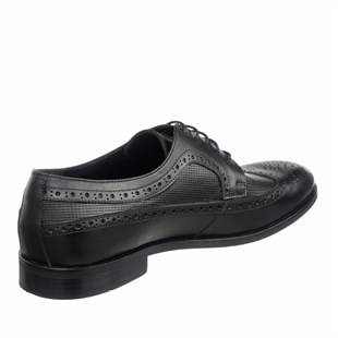 Costo shoesV.İ.P Erkek AyakkabılarUS 190519 Büyük Numara Siyah Üst Kalite Lezar Baskılı Erkek Ayakkabısı
