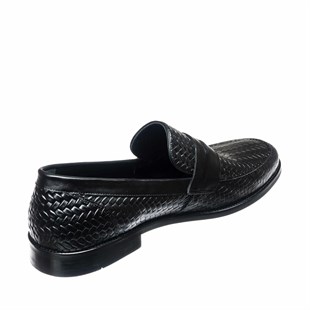 Costo shoesV.İ.P Erkek AyakkabılarUS190510 Siyah Analin Üst Kalite El İşçiliği Erkek Ayakkabısı