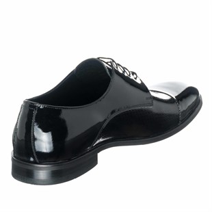 Costo shoesV.İ.P Erkek AyakkabılarUS190512 Siyah Lazer Baskı El İşçiliği Erkek Ayakkabısı