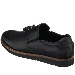 Costo shoesYazlık Modellerimiz45 - 46 - 47 - 48 - 49- 50 AG8442 Siyah Deri Yazlık Üst kalite Termo Taban Büyük Numara  Erkek Ayakkabısı Rahat Geniş Kalıp 