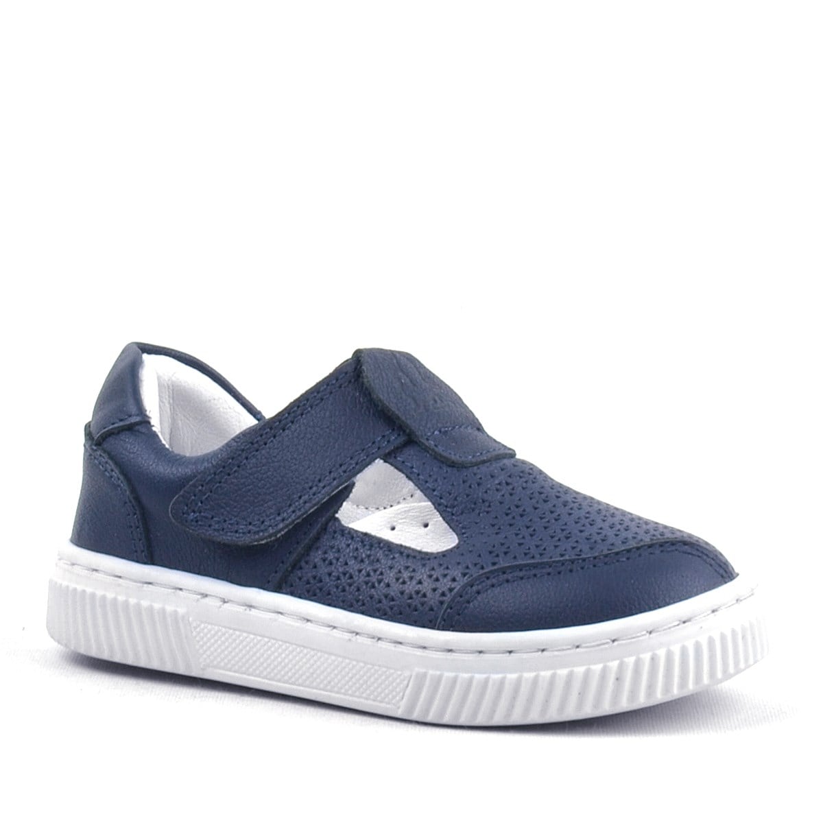 Rakerplus Bheem Hakiki Deri Lacivert Cırtlı Bebek Sneaker Sandalet