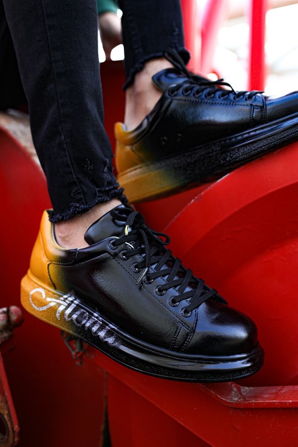 Chekich Erkek Sokak Stili Sneaker Ayakkabı Sarı Siyah Aloha