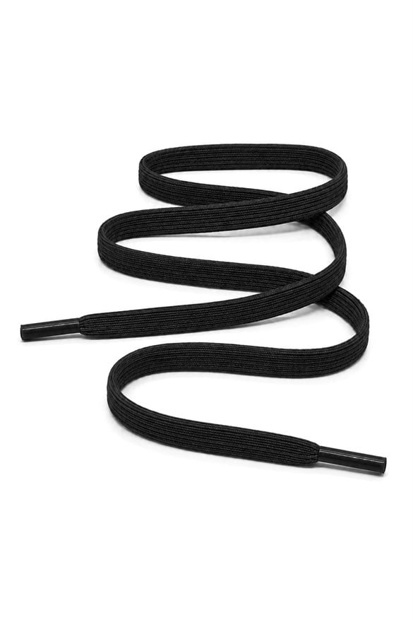 100 cm Elastik Lastikli 8 mm Siyah Ayakkabı Bağcığı
