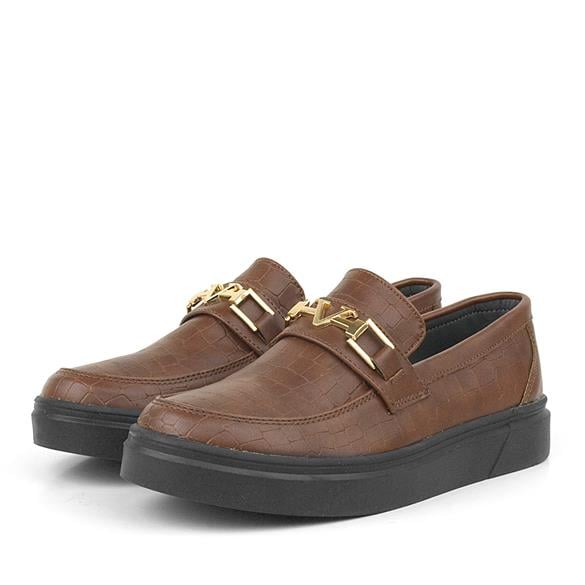 Rakerplus Taba Tokalı Loafer Çocuk Klasik Ayakkabı